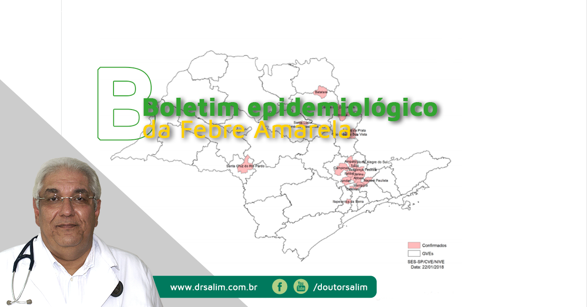 Boletim epidemiológico Febre amarela em São Paulo